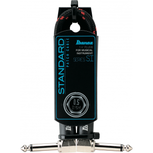 Przejdź do produktu SI05P-BW Kabel gitarowy 15cm  kątowy/kątowy