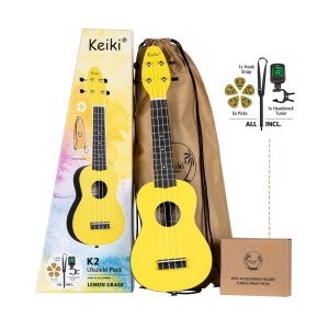 Przejdź do produktu Ukulele sopranowe + akcesoria K2-LGR
