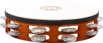TAH2A-AB Traditional Goat-Skin Wood Tambourines, Aluminum Jingles